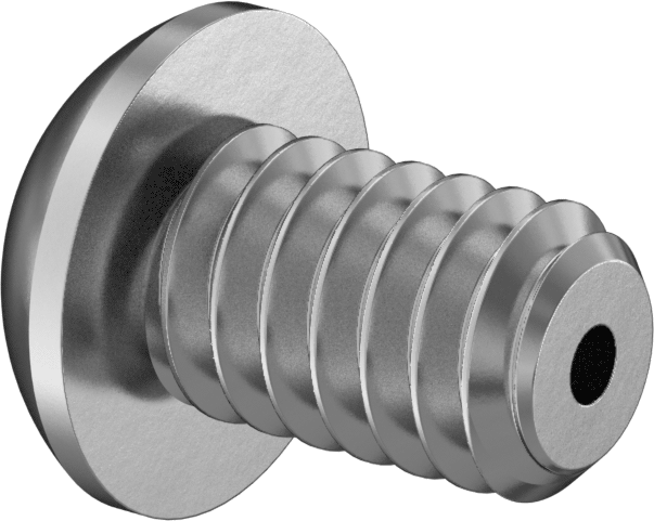 Havalandırmalı Düğme Başlı Vidalar, 1/4"-20 Diş, 3/8" Uzunluk