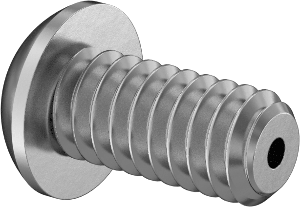Havalandırmalı Düğme Başlı Vidalar, 1/4"-20 Diş, 1/2" Uzunluk