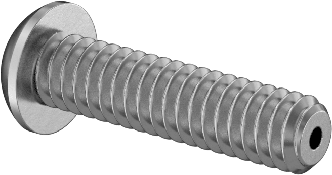 Havalandırmalı Düğme Başlı Vidalar, 1/4"-20 Diş, 1" Uzunluk