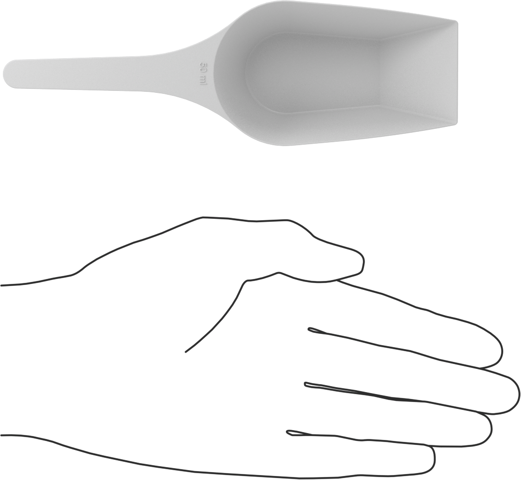 Plastik Ölçü Kepçesi, 1-3/4 FL. oz.