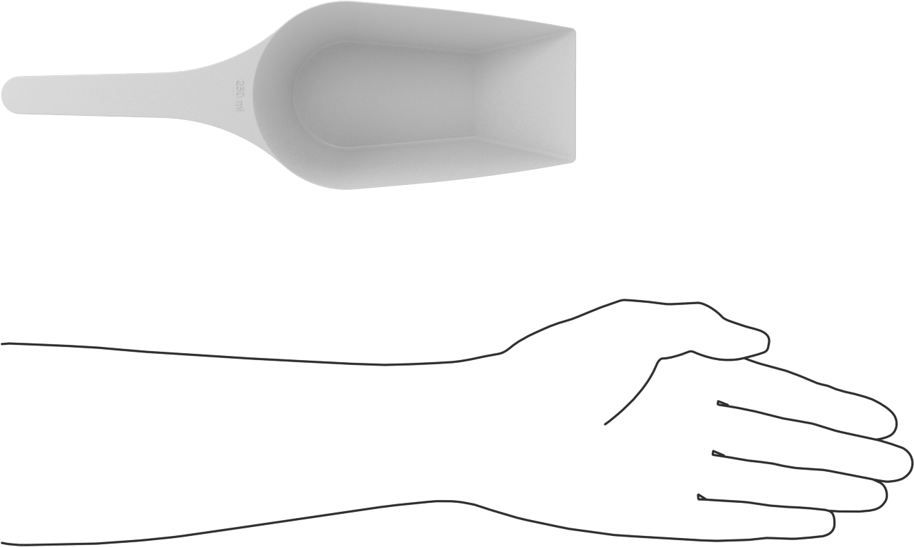 Plastik Ölçü Kepçesi, 8-1/2 FL. oz.