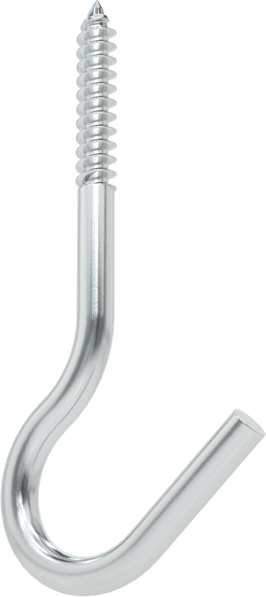 Vidalı Asma Kancası, Duvar ve Alt Montaj, 0,26" Tel Çapı, 2-7/8" Çıkıntı