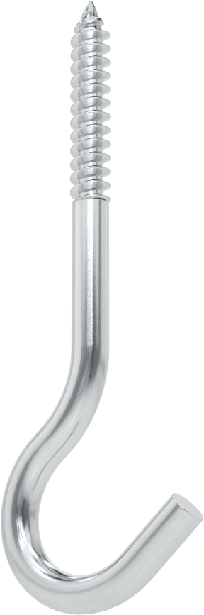 Vidalı Asma Kancası, Duvar ve Alt Montaj, 0,24" Tel Çapı, 2-3/4" Çıkıntı