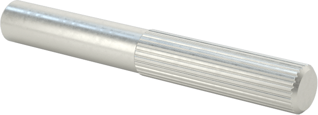 Çinko Kaplamalı Karbon Çelik Yarım Tırtıklı Pim, 1/8" Çap, 1" Uzunluk