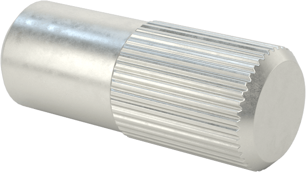 Çinko Kaplamalı Karbon Çelik Yarım Tırtıklı Pim, 3/16" Çap, 1/2" Uzunluk