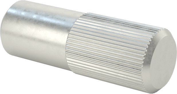 Çinko Kaplamalı Karbon Çelik Yarım Tırtıklı Pim, 1/4" Çap, 3/4" Uzunluk