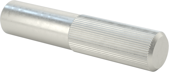 Çinko Kaplamalı Karbon Çelik Yarım Tırtıklı Pim, 1/4" Çap, 1-1/4" Uzunluk