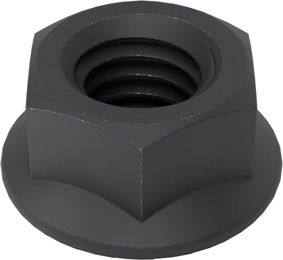 Yüksek Mukavemetli Çelik Tırtıklı Flanş Somunu, Sınıf 8, 3/8"-16 Diş Boyutu
