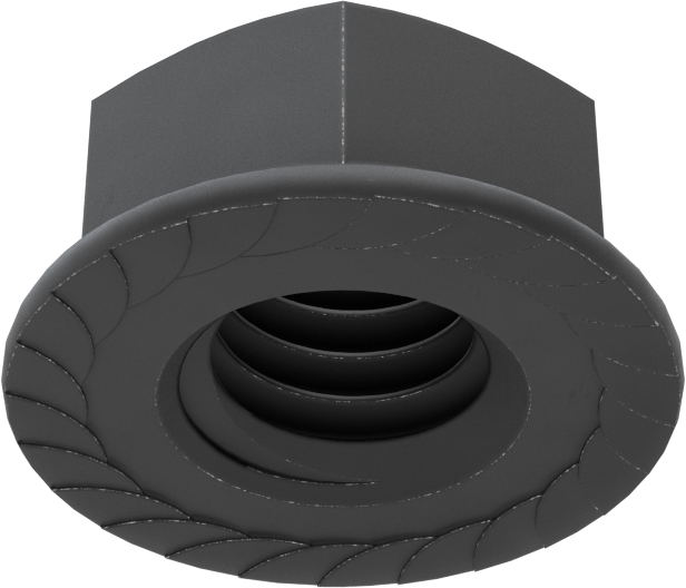 Yüksek Mukavemetli Çelik Tırtıklı Flanş Somunu, Sınıf 8, 3/8"-16 Diş Boyutu