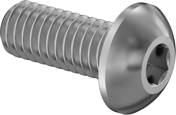 Havalandırmalı Düğme Başlı Vidalar, M4 x 0,70 mm Diş, 10 mm Uzunluk