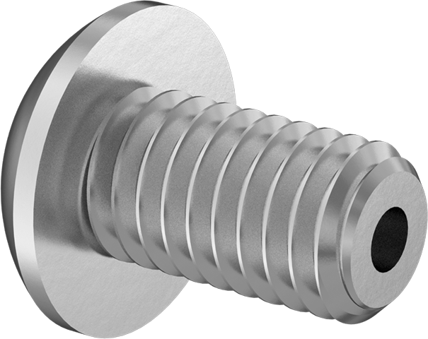 Havalandırmalı Düğme Başlı Vidalar, M3 x 0,50 mm Diş, 5 mm Uzunluk