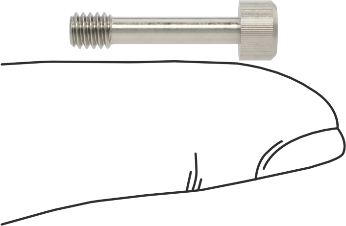 Soket Başlı Sabit Panel Vidası, 8-32 Diş Boyutu, 3/4" Uzunluk