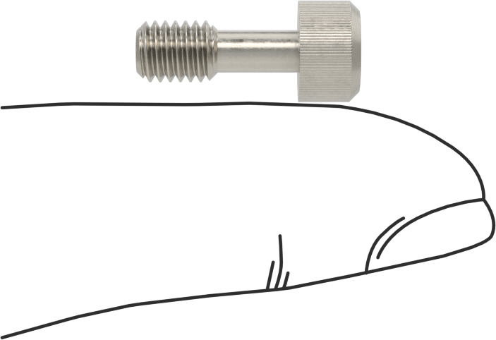 Soket Başlı Sabit Panel Vidası, 10-32 Diş Boyutu, 1/2" Uzunluk