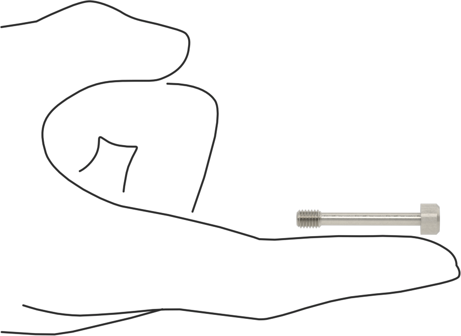 Soket Başlı Sabit Panel Vidası, 10-32 Diş Boyutu, 1-1/4" Uzunluk