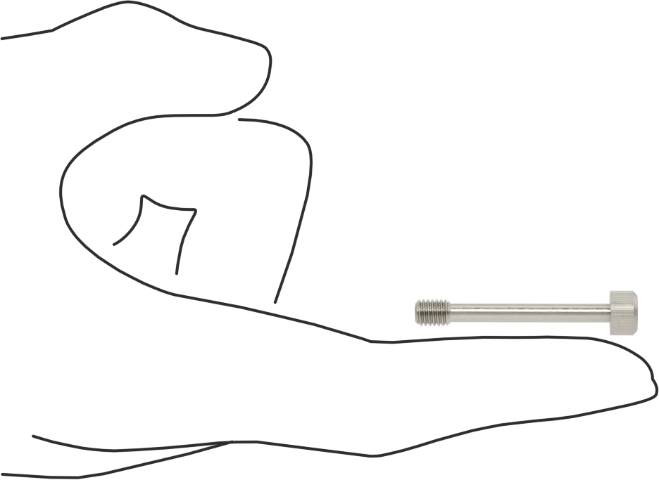 Soket Başlı Sabit Panel Vidası, 10-32 Diş Boyutu, 1-3/8" Uzunluk