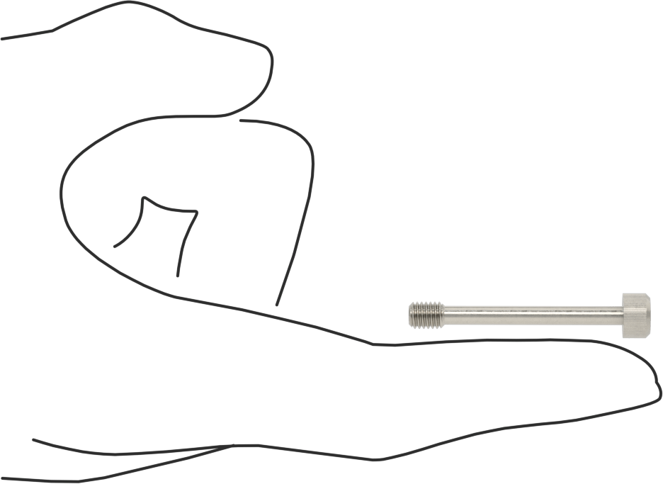 Soket Başlı Sabit Panel Vidası, 10-32 Diş Boyutu, 1-1/2" Uzunluk