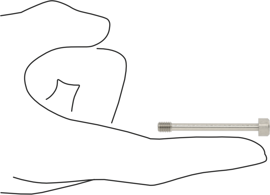 Soket Başlı Sabit Panel Vidası, 10-32 Diş Boyutu, 1-3/4" Uzunluk