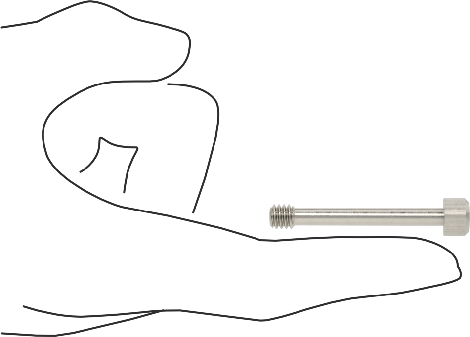 Soket Başlı Sabit Panel Vidası, 1/4"-20 Diş Boyutu, 1-3/4" Uzunluk