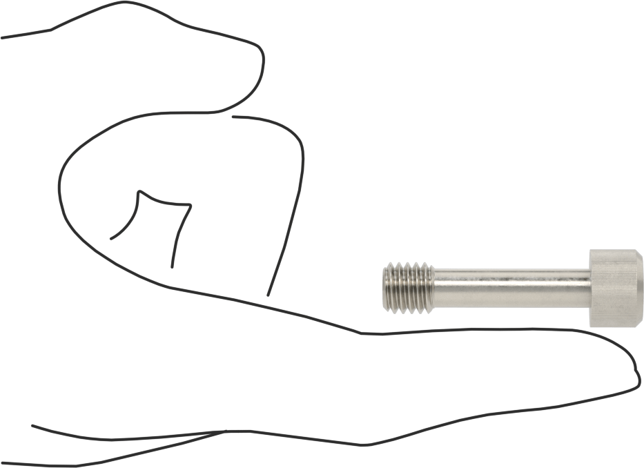 Soket Başlı Sabit Panel Vidası, 3/8"-16 Diş Boyutu, 1-1/2" Uzunluk