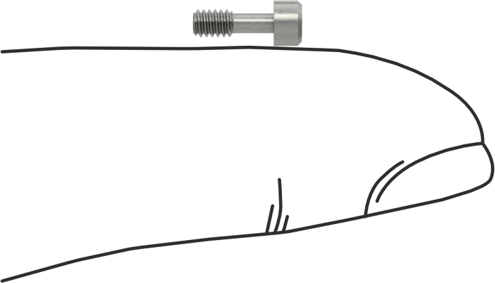Soket Başlı Sabit Panel Vidası, 2-56 Diş Boyutu, 1/4" Uzunluk