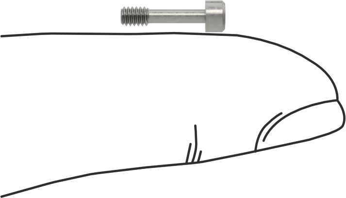 Soket Başlı Sabit Panel Vidası, 2-56 Diş Boyutu, 3/8" Uzunluk