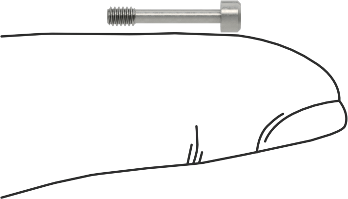 Soket Başlı Sabit Panel Vidası, 2-56 Diş Boyutu, 1/2" Uzunluk