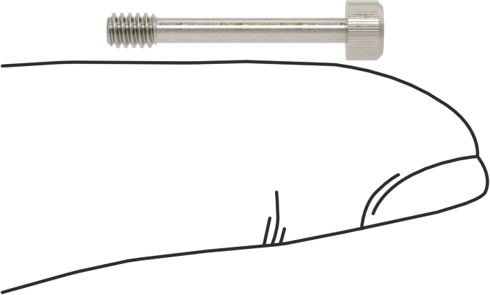 Soket Başlı Sabit Panel Vidası, 4-40 Diş Boyutu, 3/4" Uzunluk