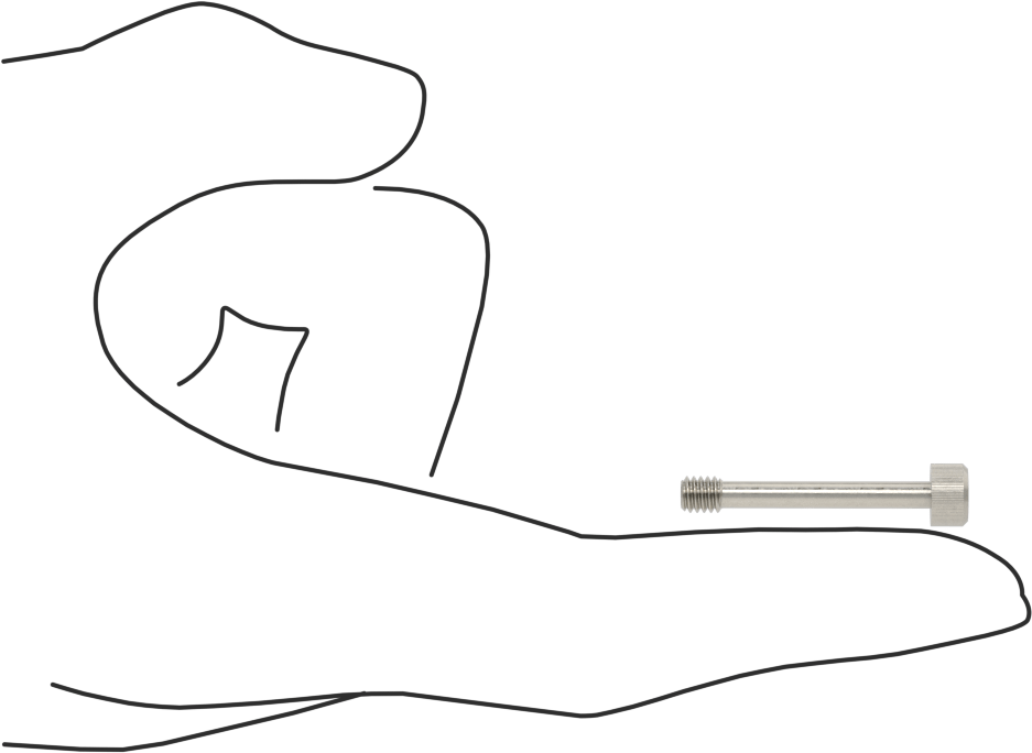 Soket Başlı Sabit Panel Vidası, 8-32 Diş Boyutu, 1-1/8" Uzunluk