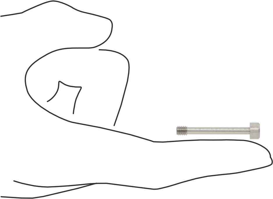 Soket Başlı Sabit Panel Vidası, 8-32 Diş Boyutu, 1-1/4" Uzunluk
