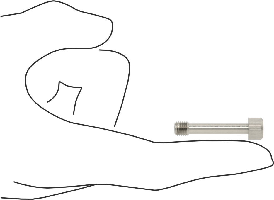 Soket Başlı Sabit Panel Vidası, 1/4"-28 Diş Boyutu, 1-1/4" Uzunluk