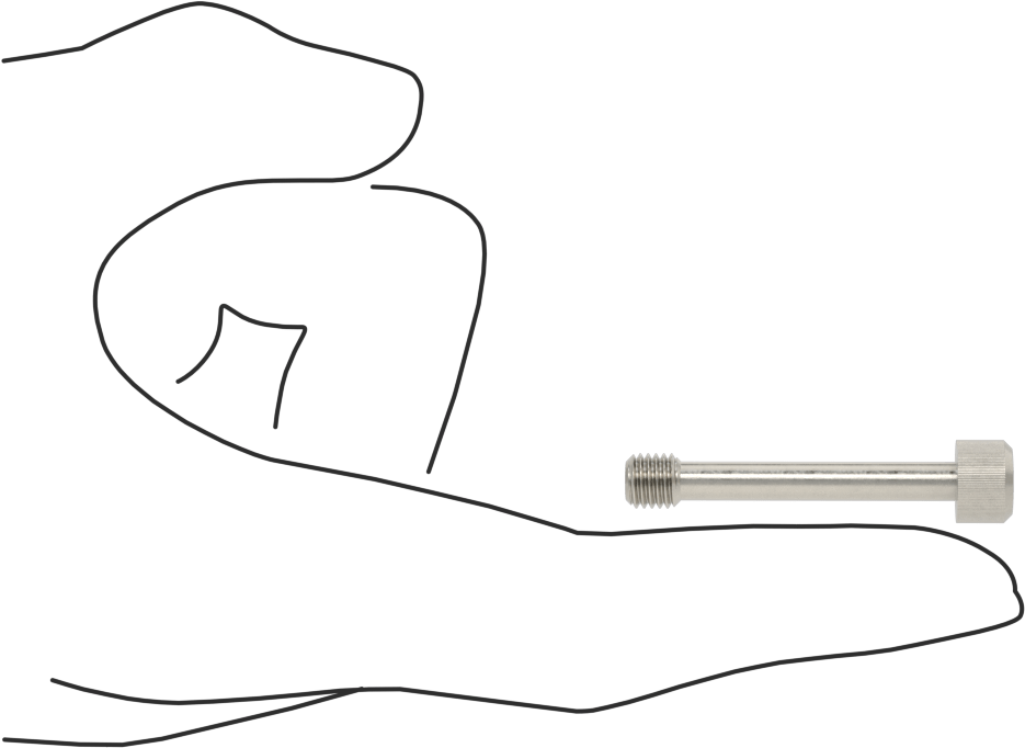 Soket Başlı Sabit Panel Vidası, 1/4"-28 Diş Boyutu, 1-1/2" Uzunluk