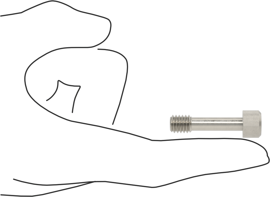 Soket Başlı Sabit Panel Vidası, 5/16"-18 Diş Boyutu, 1-1/4" Uzunluk