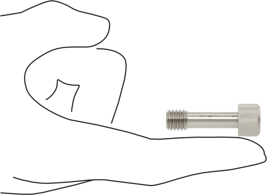 Soket Başlı Sabit Panel Vidası, 3/8"-16 Diş Boyutu, 1-1/4" Uzunluk
