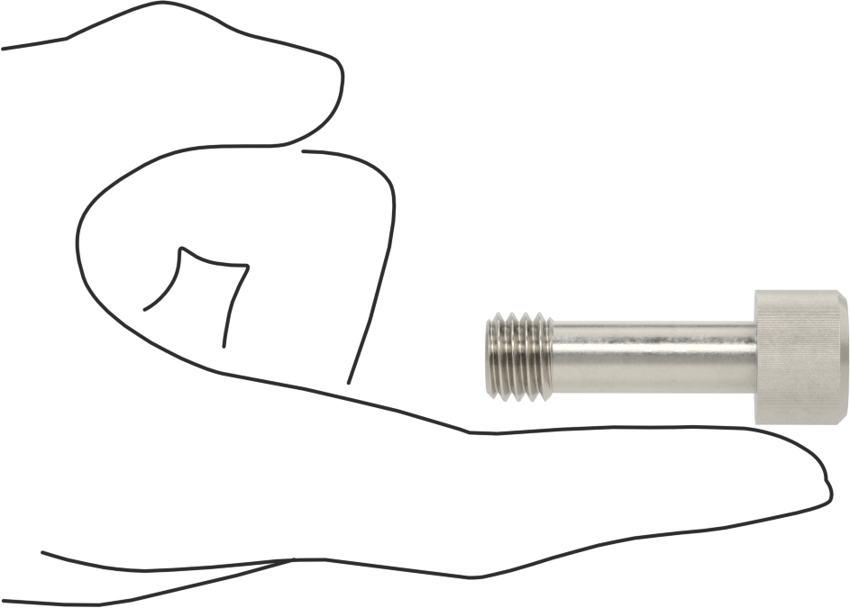 Soket Başlı Sabit Panel Vidası, 1/2"-13 Diş Boyutu, 1-1/2" Uzunluk