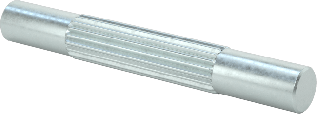 Çinko Kaplı Karbon Çelik Merkez Tırtıllı Pim, 1/8" Çap, 1" Uzunluk