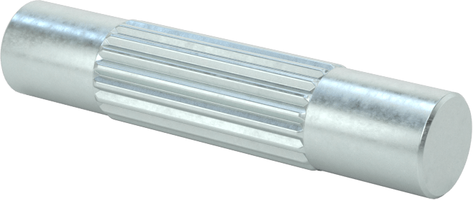 Çinko Kaplı Karbon Çelik Merkez Tırtıllı Pim, 1/4" Çap, 1-1/4" Uzunluk