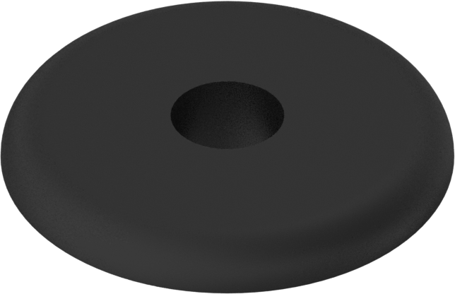 SBR Kauçuk Gromet, 7/16" Delik Çapı, 1/4" ID, 3/4“ ve 1” Flanş Çapı