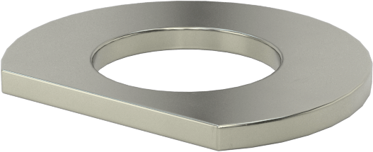 Klipsli Pul, 3/8" Vida Boyutu için, 0.444" ID, 0.874" OD