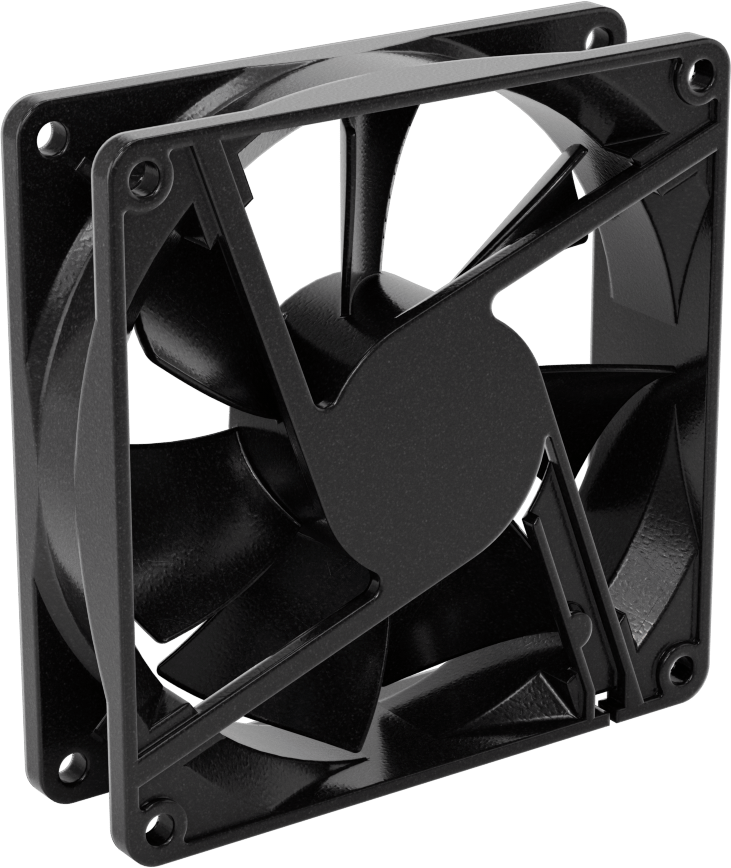Islak Ortam Ekipmanı - Soğutma Fanı, 24V DC, 92 mm Yükseklik x 92 mm Genişlik x 25 mm Derinlik Toplam