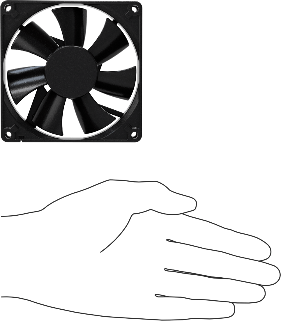 Islak Ortam Ekipmanı - Soğutma Fanı, 24V DC, 92 mm Yükseklik x 92 mm Genişlik x 25 mm Derinlik Toplam