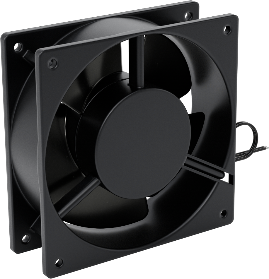 Islak Ortam Ekipmanı - Soğutma Fanı, 4,72 inç Kare, 100V AC ila 120V AC, Tel Uçları