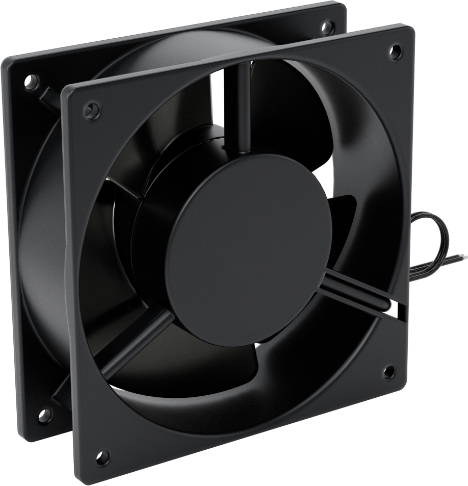 Islak Ortam Ekipmanı - Soğutma Fanı, 4,72 inç Kare, 200V AC ila 240V AC, Tel Uçları