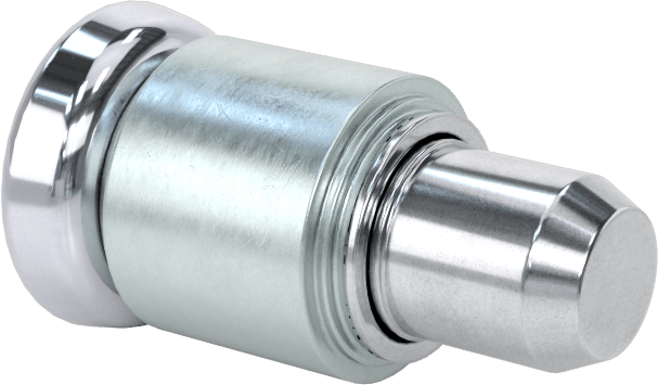 Paneller için Geri Çekilebilir Yaylı Piston, Presle Takma, 0,06“ ila 0,15” kalınlığında dış panel için