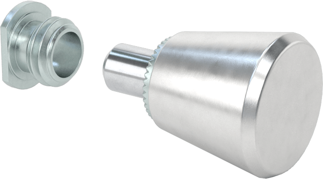 Paneller için Geri Çekilebilir Yaylı Piston, Dişli, 0,025“ ila 0,06” Kalınlıkta Dış Panel için