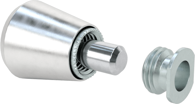 Paneller için Geri Çekilebilir Yaylı Piston, Twist-Lock, Dişli, 0,031“-0,13” Kalınlıkta Dış Panel için