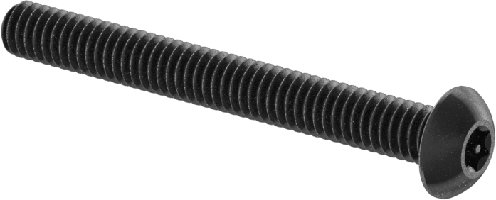 Alaşımlı Çelik Kurcalamaya Dayanıklı Düğme Başlı Torx Vidaları, 8-32 Diş, 1-1/2" Uzunluk
