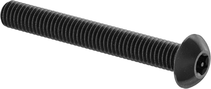 Alaşımlı Çelik Kurcalamaya Dayanıklı Düğme Başlı Torx Vidaları, 10-32 Diş, 1-1/2" Uzunluk