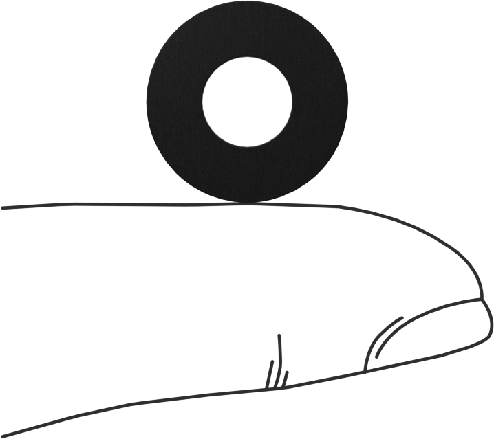 Sert Fiber Pullar, 1/4" Vida Boyutu için, 0.281" ID, 0.625" OD