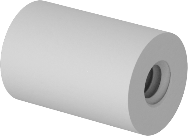 Naylon 6/6 Dişi Dişli Yuvarlak Ara Parça, 1/4" OD, 3/8" Uzunluk, 4-40 Diş Boyutu