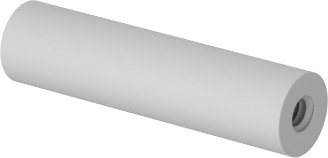 Naylon 6/6 Dişi Dişli Yuvarlak Ara Parça, 1/4" OD, 1" Uzunluk, 4-40 Diş Boyutu